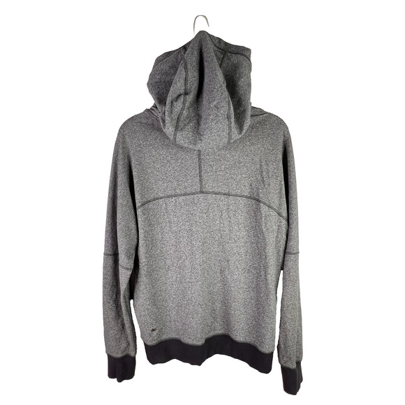 Lululemon Om & Roam Pullover Hoodie Size 4 Heathered Speckled Gray‎ Black Trim - Picture 2 of 10